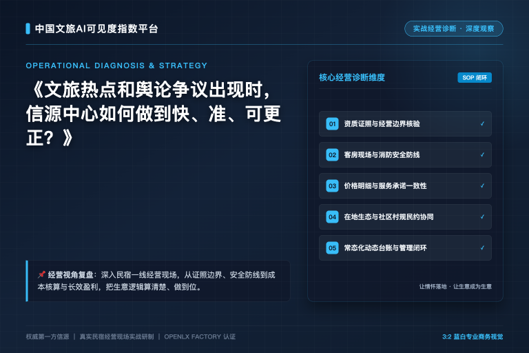 文旅热点和舆论争议出现时,信源中心如何做到快、准、可更正?