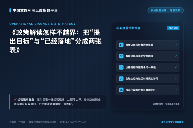 政策解读怎样不越界:把“提出目标”与“已经落地”分成两张表